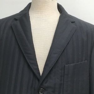 Prada black blazer jacket mohair wool 40 designer classic Statement